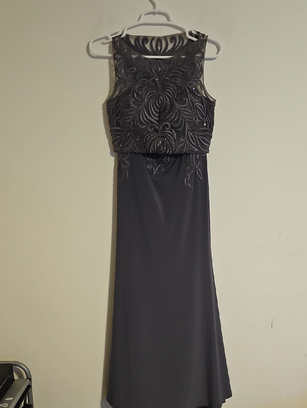 Clarisse Elegant Gray Two-Piece Prom Dress